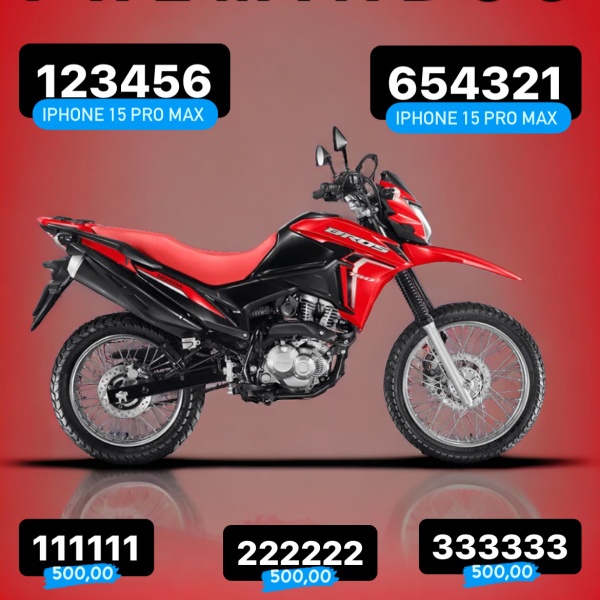 📌EDIÇÃO RED BROS 160 - 0 KM